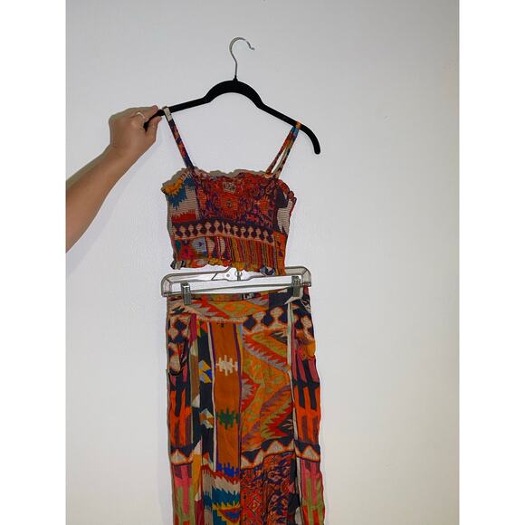 Anthropologie outfit set Lively Abstract Pant Set Ranna Gill SZ XS - Picture 5 of 14